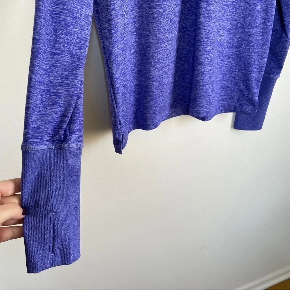 Nike running purple/blue quarter zip top
